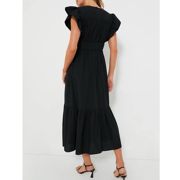 TUCKERNUCK Black Sutton Flutter Sleeve Maxi Dress - Picture 4 of 10